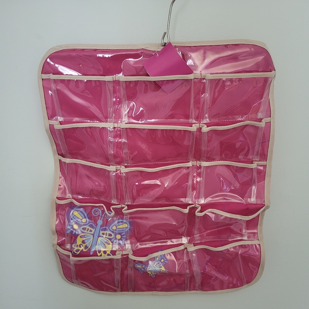 Jewelry‎ Hair Accessories Hanging Closet Organizer Butterfly Pocket Girls